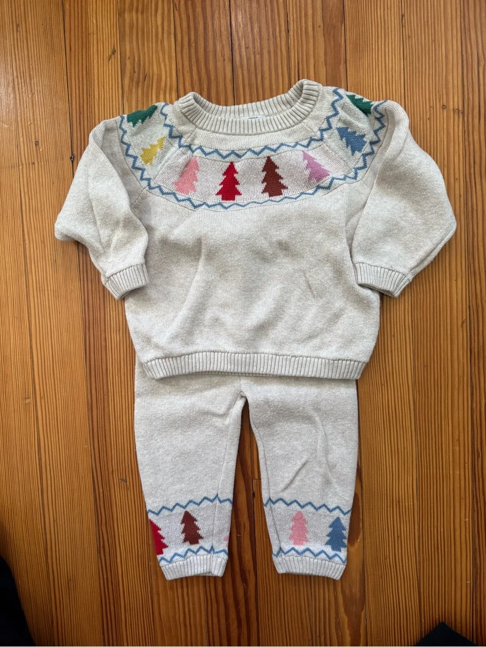 Hanna Andersson Winter Sweater Set, 100% organic cotton, 12-18 months